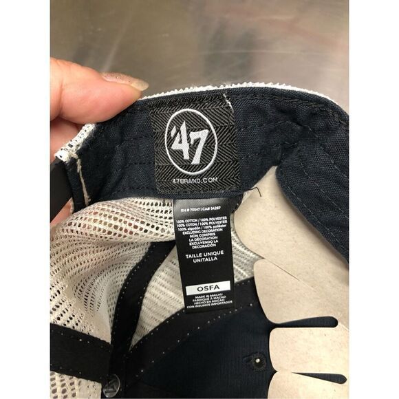 New Orleans Saints '47 Penwald Trucker Clean Up Snapback Hat - Black - Picture 5 of 6